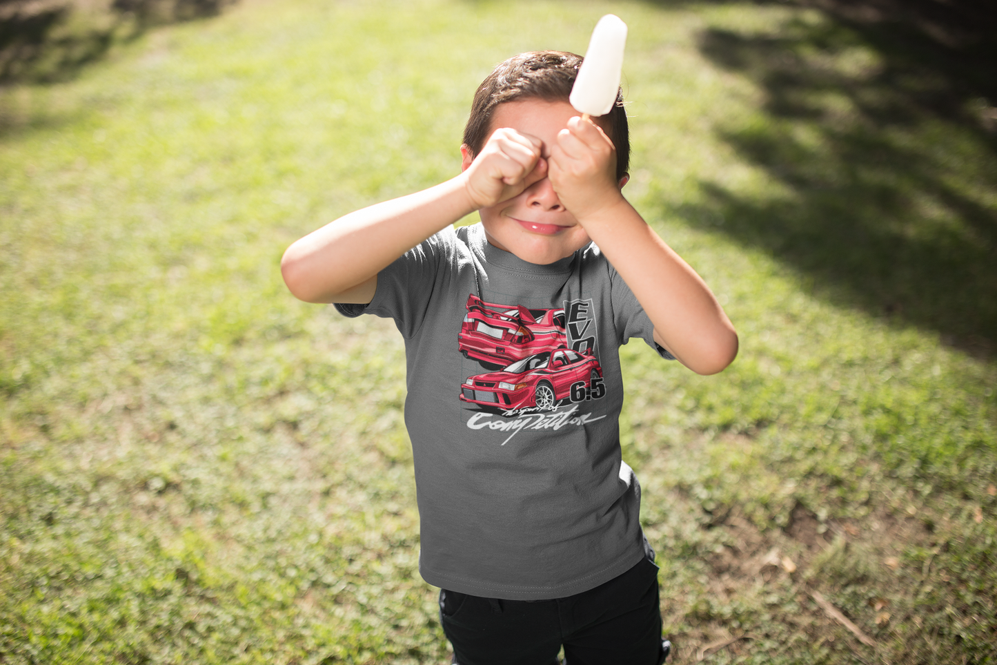 EVO 6.5 Competition Kids T-Shirt – Washed Charcoa