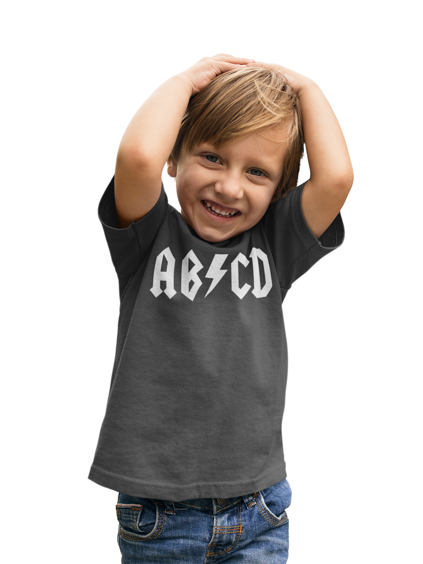 AB/CD Vintage Charcoal Tee - Kids