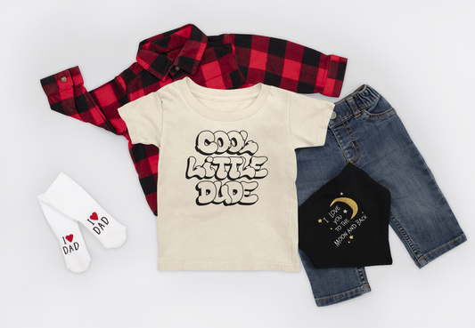Cool Little Dude Streetwear Kids T-Shirt – Beige